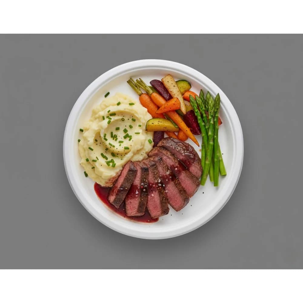 Round Bagasse Plate | Standard Profile | Compostable Tableware | MOQ 600