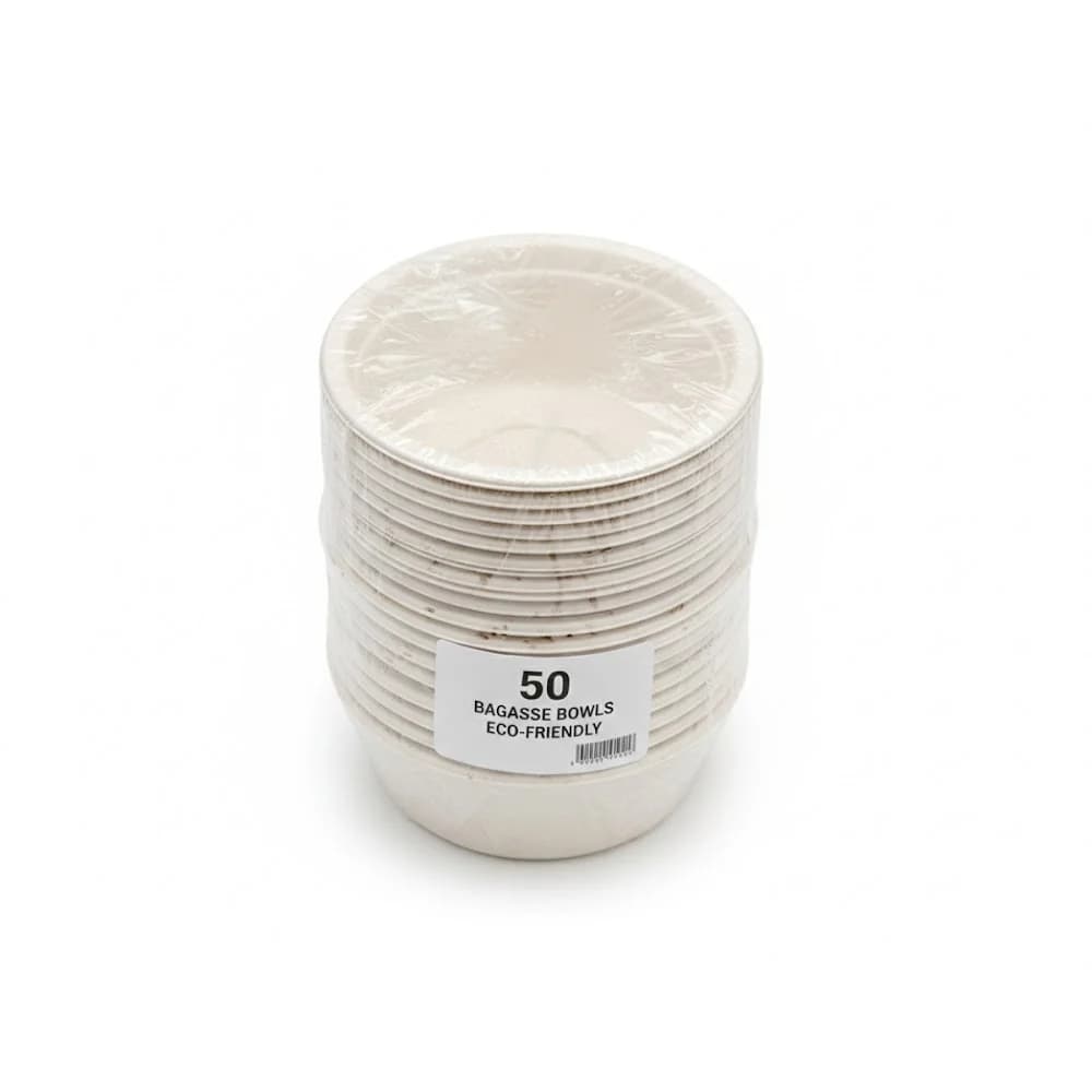 Round Bagasse Bowl | Portion Cup Profile | Compostable Tableware | MOQ 600